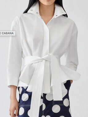 The Cabana jacket Belted shirt jacket